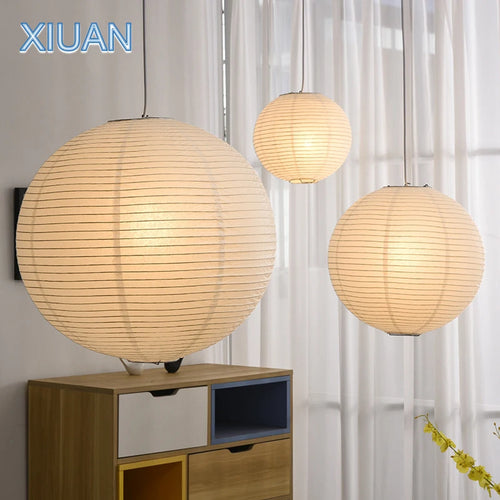 lustre vintage en papier led pour éclairage intérieur - vue 2 sur 11