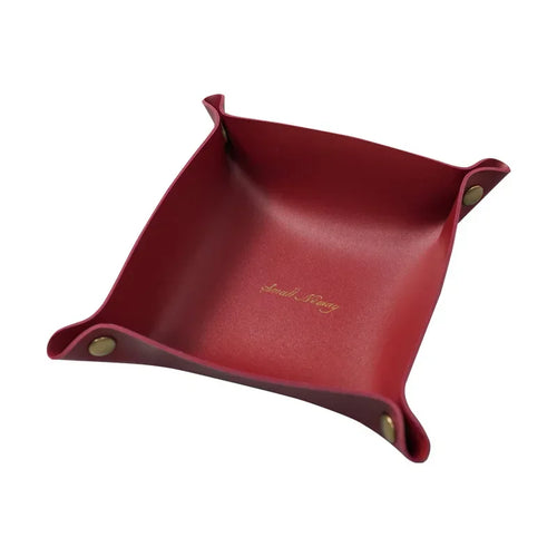 Vide-poche organisateur pliable en cuir pour bureau bijoux et cosmétiques - vue 14 sur 19