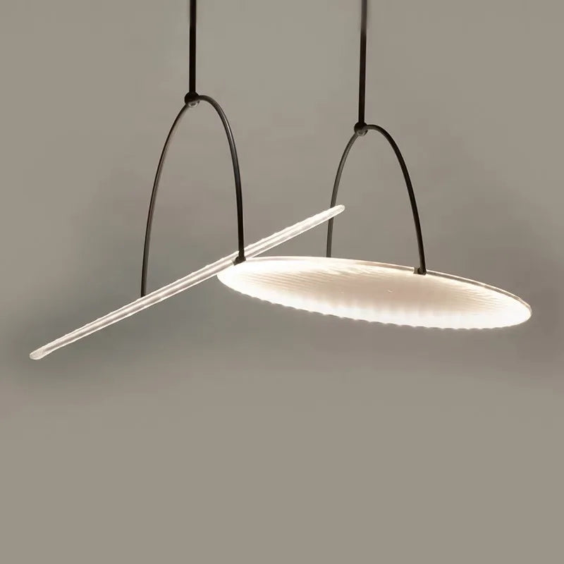 lustre en tissu nordique design soucoupe volante créative et moderne - vue 5 sur 9