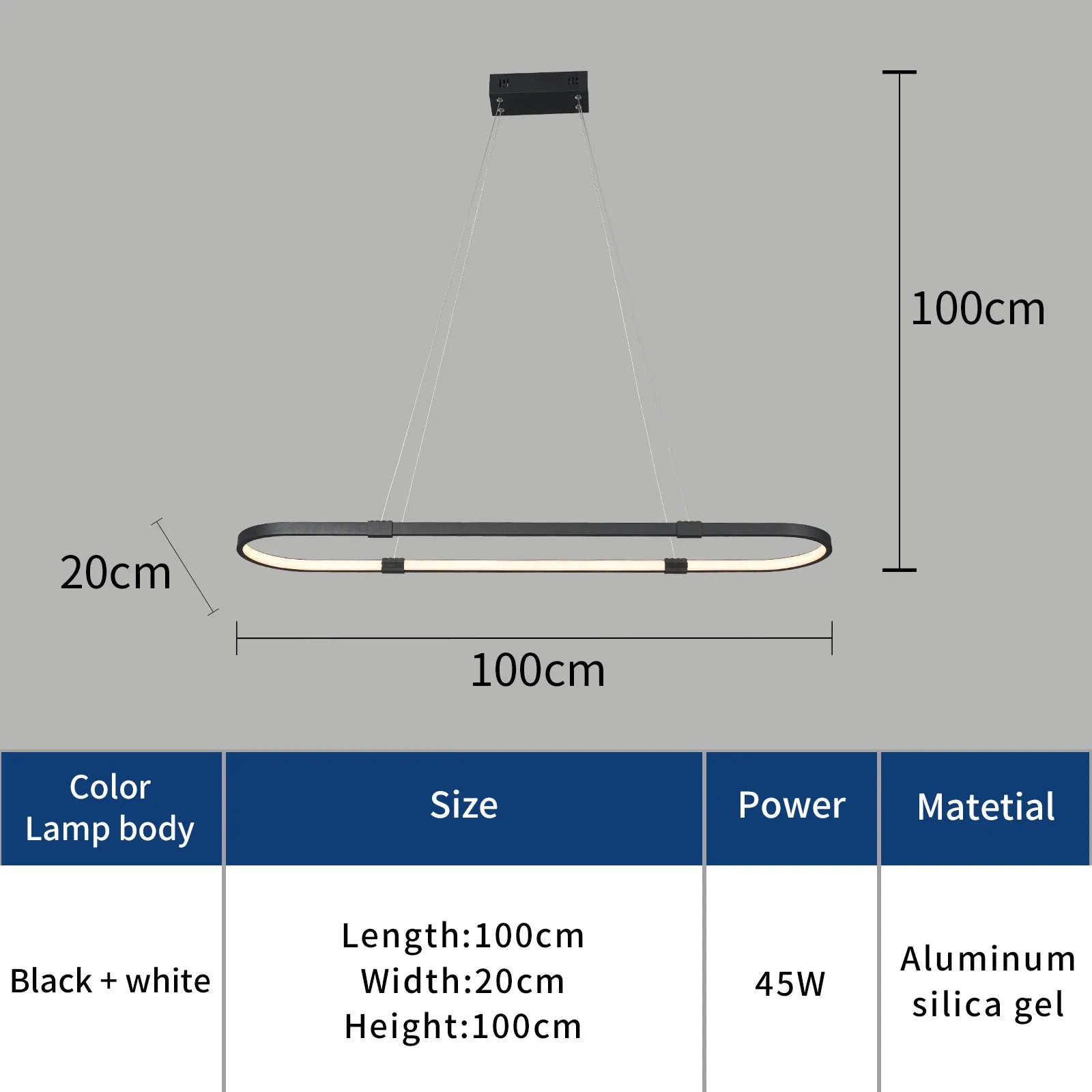 Suspension LED modernes pour salle à manger - vue 4 sur 7