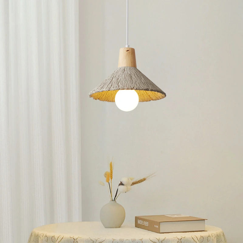 lustre nordique pastoral multi-têtes lampes décoratives simples - vue 4 sur 9