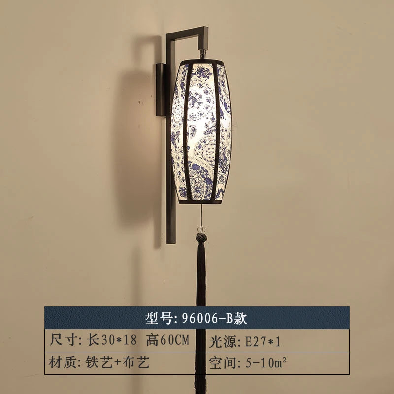 applique murale led style chinoiserie pour hôtel et salon de thé