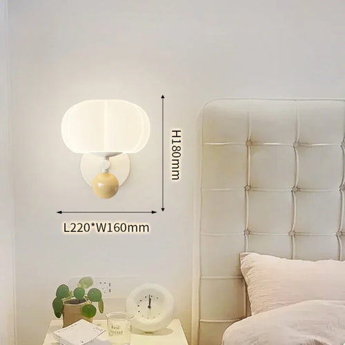 applique murale minimaliste citrouille style crème moderne - vue 11 sur 12