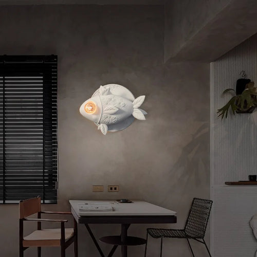 applique murale en forme de poisson pour éclairage intérieur - vue 3 sur 7
