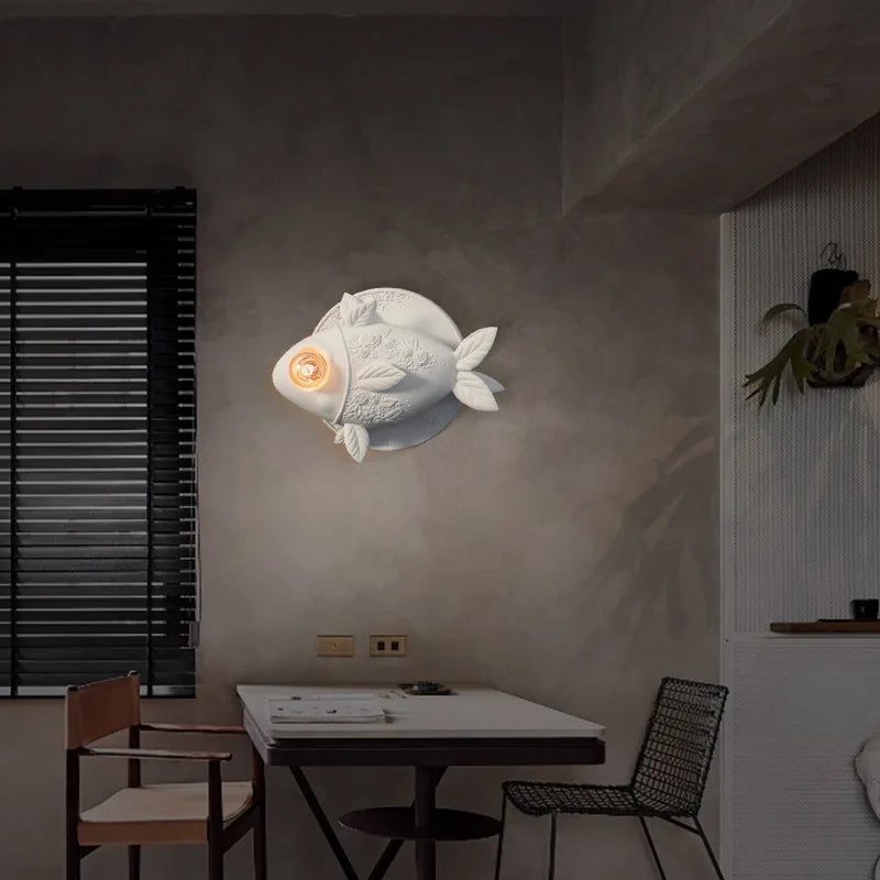applique murale en forme de poisson pour éclairage intérieur - vue 3 sur 7