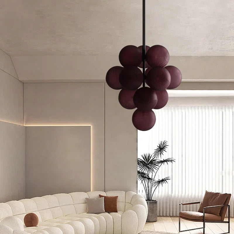 lustre moderne en verre design créatif pour décoration intérieure - vue 3 sur 15