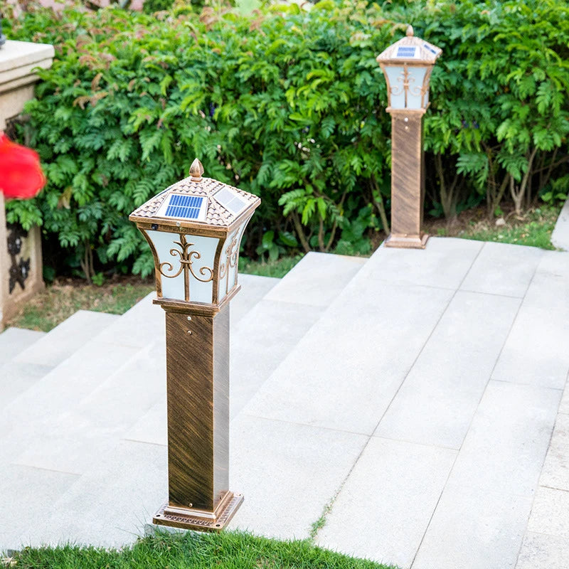 lampe solaire led décorative pour jardin et chemin - vue 3 sur 7