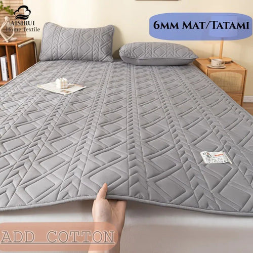 literie matelassée en coton de soja pour lit doux - vue 2 sur 10