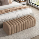 banc à chaussures design moderne avec repose pieds doux et confortable