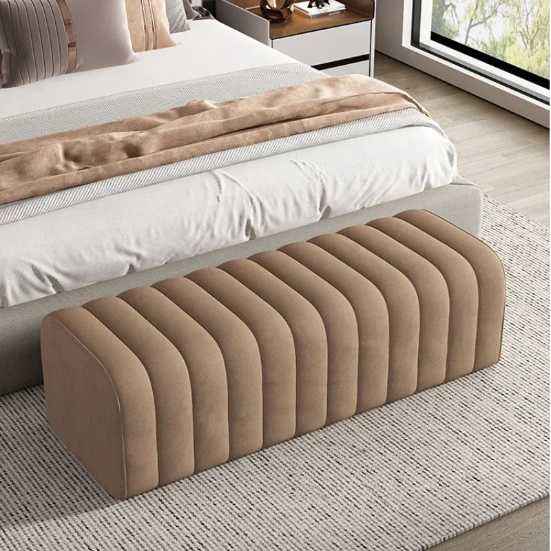 banc à chaussures design moderne avec repose pieds doux et confortable - vue 4 sur 26