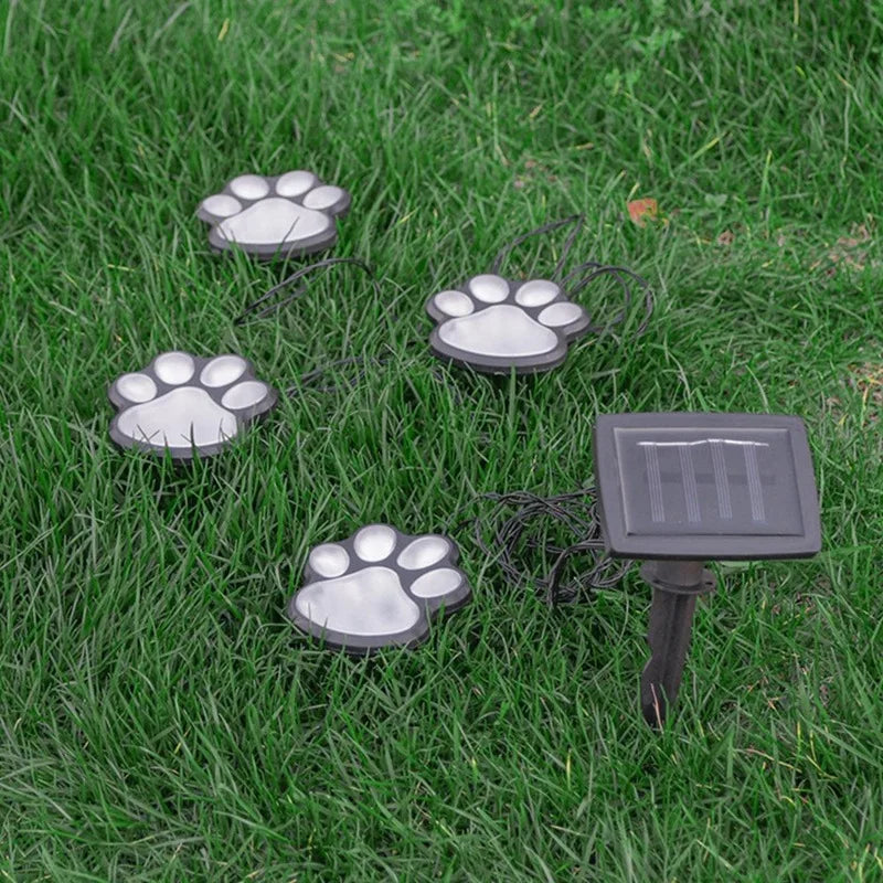 lot de 4 lampes solaires chien pour jardin extérieur animaux - vue 4 sur 6