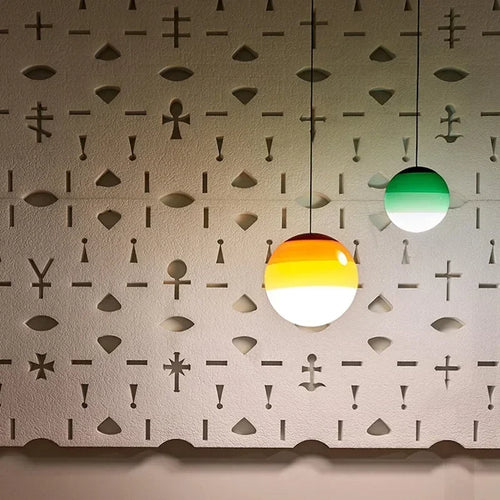 suspension moderne en verre pour décoration lumineuse élégante - vue 3 sur 12