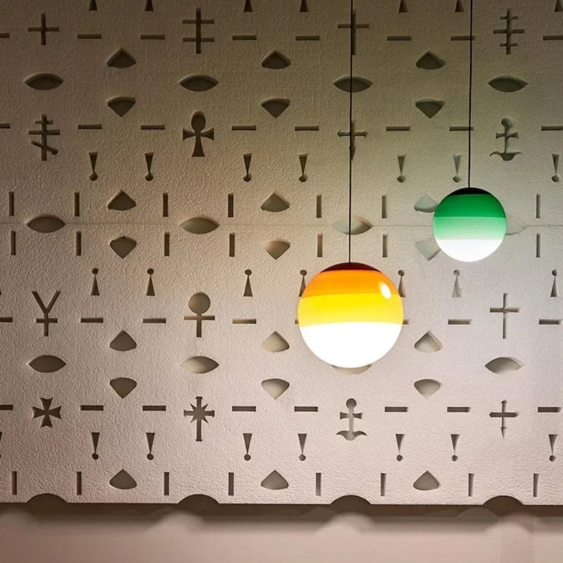 suspension moderne en verre pour décoration lumineuse élégante - vue 2 sur 12
