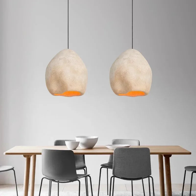lustre moderne wabi sabi pour décoration intérieure et bar - vue 3 sur 9