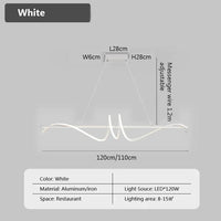suspension moderne à led pour décoration intérieure élégante