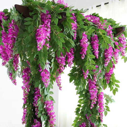 guirlande de fleurs artificielles pour décoration de mariage - vue 4 sur 10