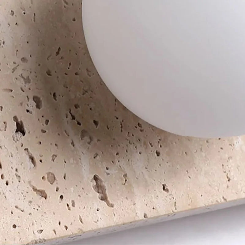 applique murale en pierre naturelle avec verre pour intérieur - vue 5 sur 9