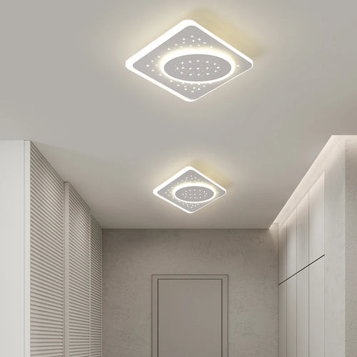 plafonnier led encastré acrylique créatif étoilé simple balcon - vue 6 sur 11