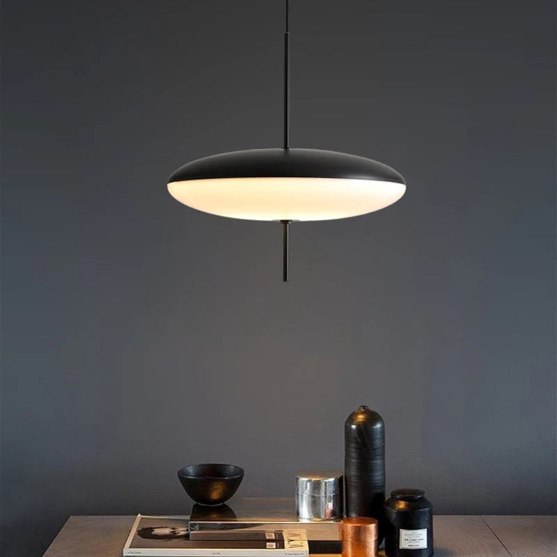 suspension moderne décorative avec fil plat réglable - vue 4 sur 8