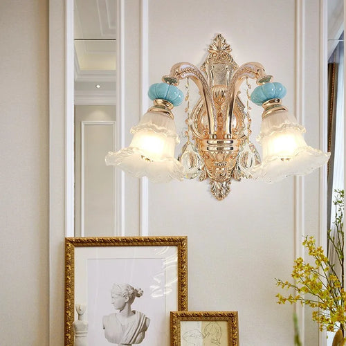 applique murale design nordique en cristal à led pour intérieur - vue 3 sur 10
