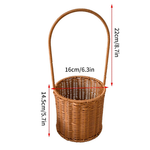 panier de rangement tissé à la main pour divers usages - vue 15 sur 17