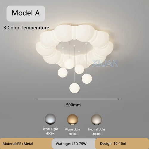 lustre suspendu créatif à bulles led pour enfants maternelle - vue 14 sur 13