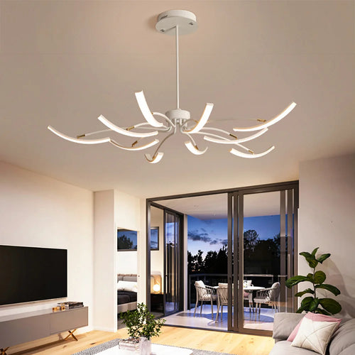 lustre moderne réglable pour intérieur design élégant - vue 5 sur 10