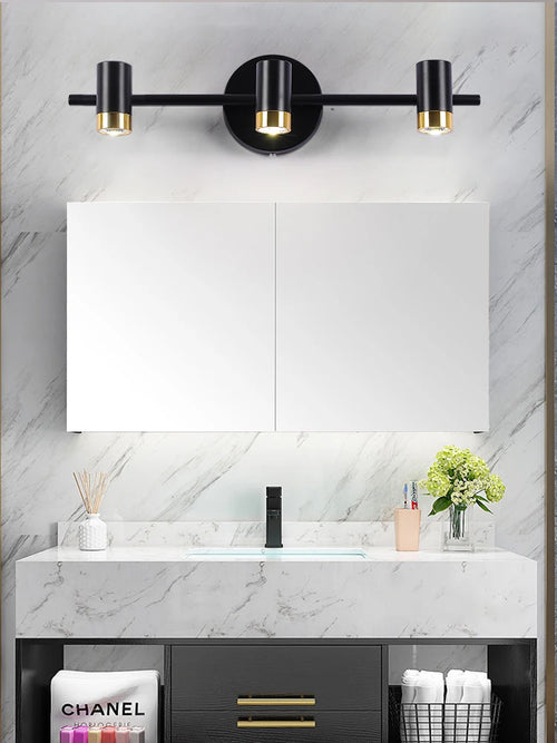 Lustre de miroir Led étanche au design nordique moderne - vue 3 sur 6