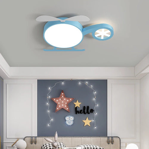 lampe led créative pour chambre d'enfant motif avion et nuages - vue 6 sur 11