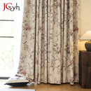 Rideau occultant motif floral style moderne salon chambre