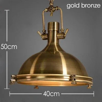 suspension rétro en métal pour décoration intérieure industrielle - vue 8 sur 10