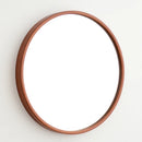 miroirs décoratifs ronds en bois nordique pour intérieur