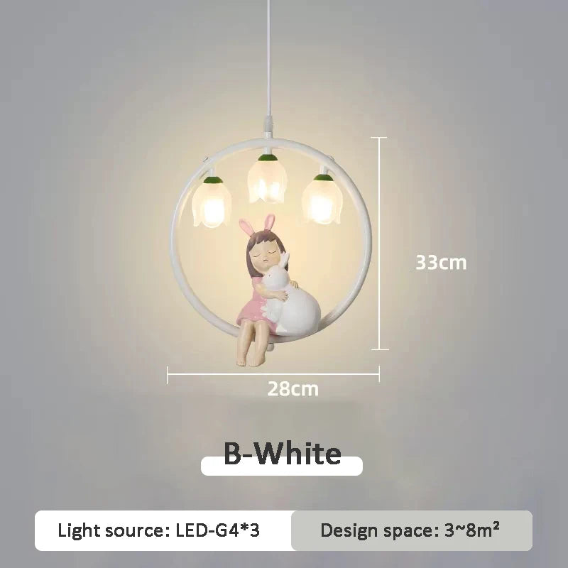 suspension mignonne pour chambre de petite fille moderne - vue 11 sur 12