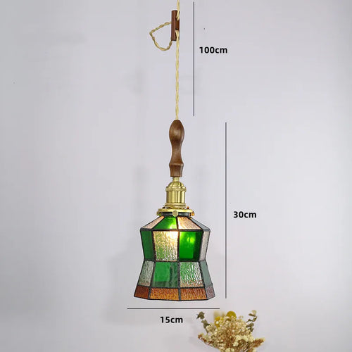 suspension nordique en cuivre avec verre teinté pour intérieur élégant - vue 13 sur 14