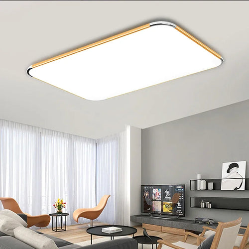 Modern Living Room Light 2024 Ultra Thin LED Ceiling Light Remote Control Dimming Restaurant Bedroom Balcony Panel Light - vue 2 sur 24
