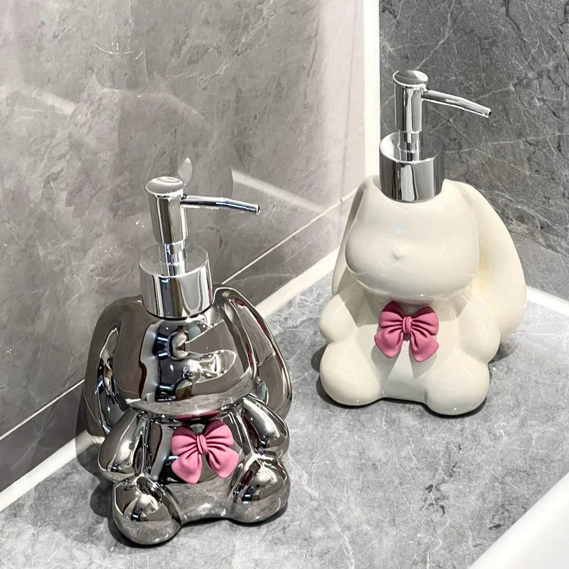 distributeur de savon liquide et désinfectant mignon à pression - vue 4 sur 11