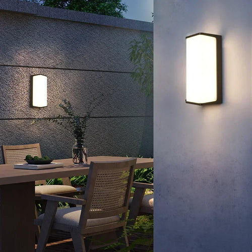 Applique murale LED étanche extérieure IP65 éclairage extérieur LED moderne porche lumières balcon jardin lumières applique extérieure 110V 220V - vue 4 sur 7