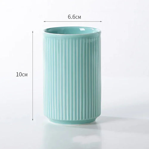 tasse en céramique pour couple porte-brosse à dents et rangement - vue 12 sur 22