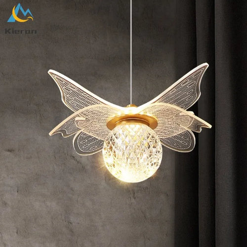 Suspension dorée moderne fleur en verre - vue 2 sur 12