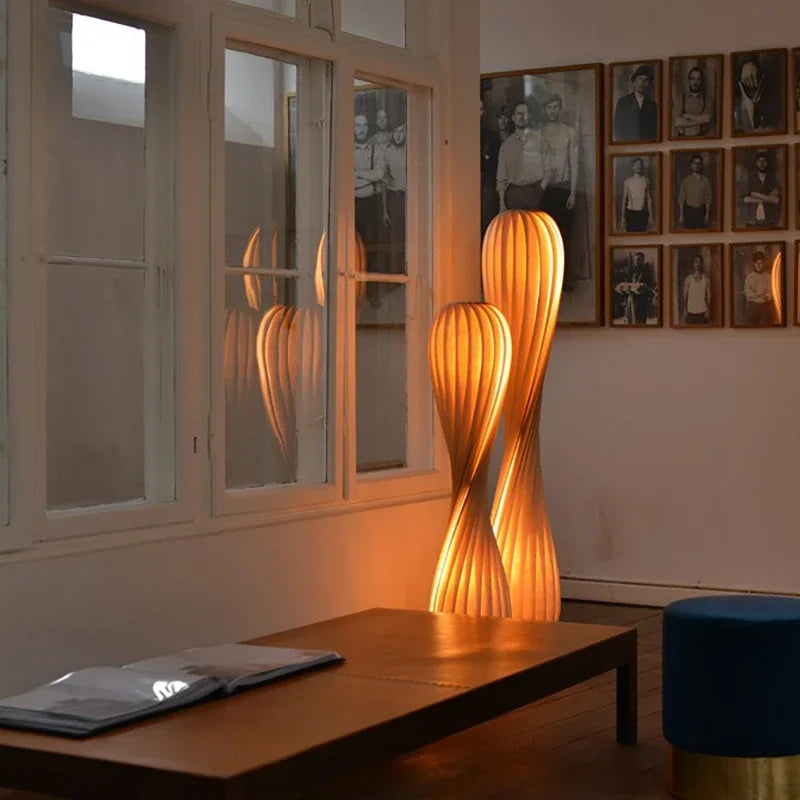 lampadaire moderne design luxe courbé pour éclairage élégant - vue 4 sur 8