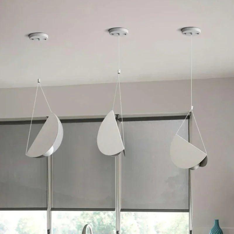 Nordic Designer Minimalist Modern Chandelier Ceiling Suspension Creative Pendant Lamp Hanging Light - vue 5 sur 9