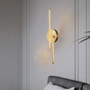 applique murale led minimaliste en laiton et cuivre