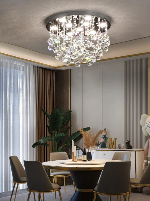 lustre en cristal moderne pour un éclairage de luxe - vue 4 sur 10
