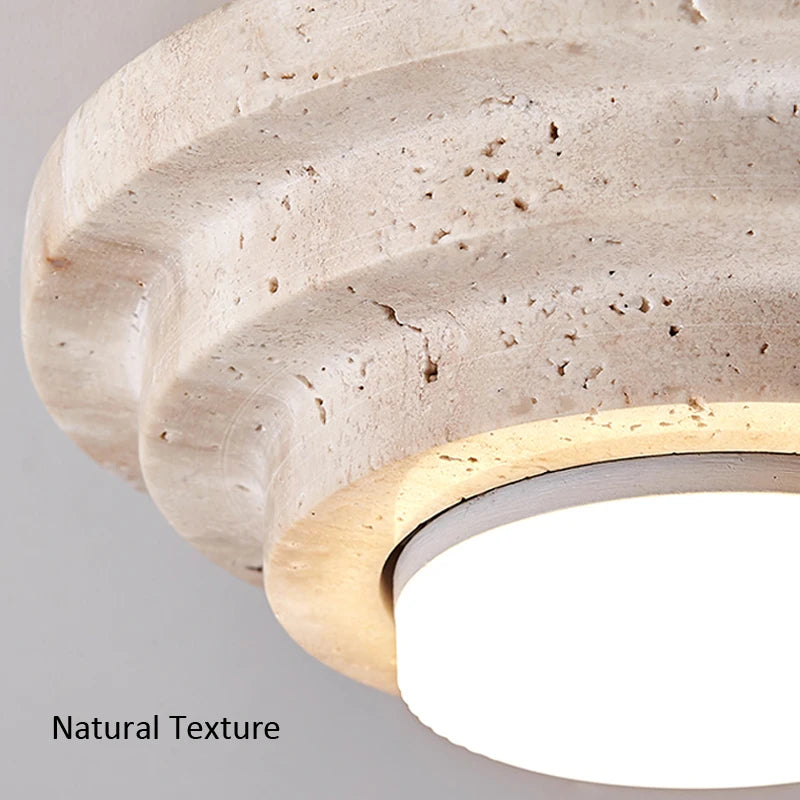 Plafonnier décorative en marbre naturel - vue 6 sur 7