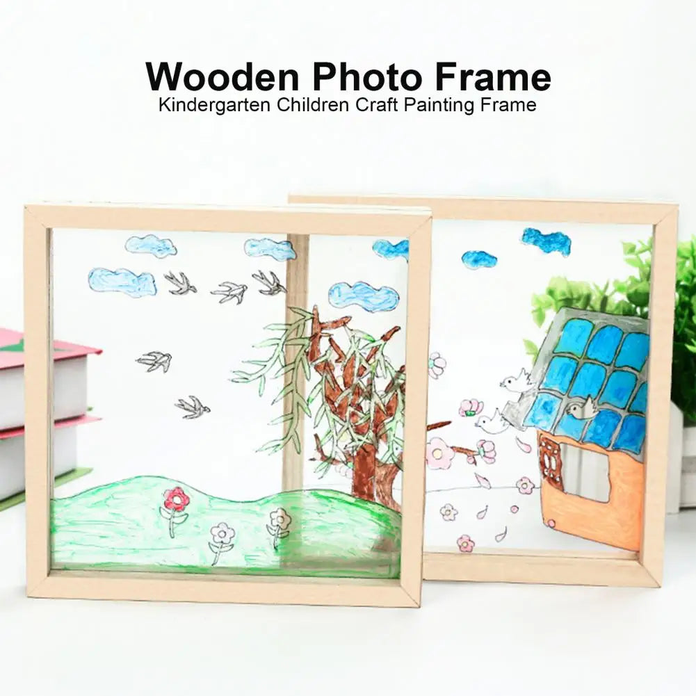 cadre photo en bois et verre acrylique pour enfants - vue 7 sur 7