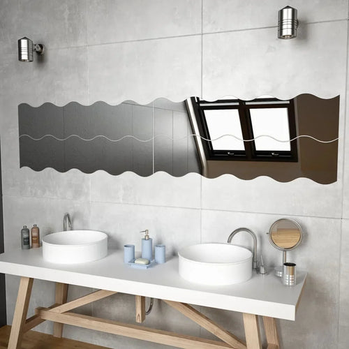 miroirs muraux en verre ondulé pour décoration intérieure - vue 2 sur 7