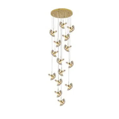 suspension à led pour escalier design créatif et rotatif - vue 15 sur 16