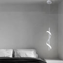 suspension led modernes avec long câble spirale