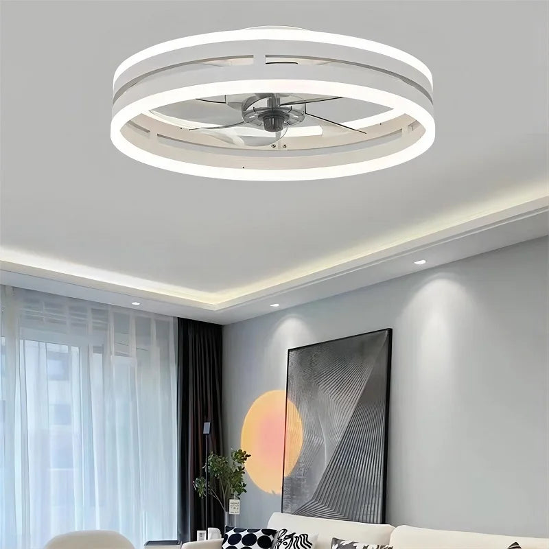 110V~265V APP and Remote Control Dual Intelligent Control  DC 6 speed Regulation Frequency Conversion Ceiling Fan Light - vue 5 sur 17