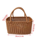 panier de rangement tissé à la main pour jardin et pique-nique